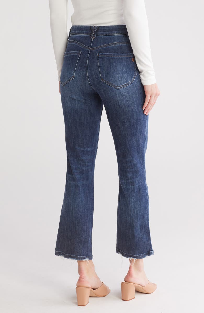 Democracy Crop Itty Bitty Flare Jeans, Alternate, color, Indigo Artisinal