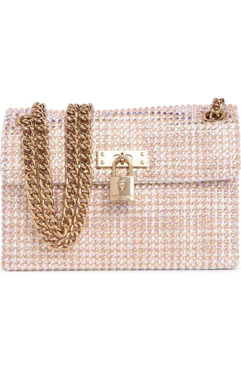 Kurt Geiger London Mini Brixton Convertible Crossbody Bag, Main, color, Beige Comb