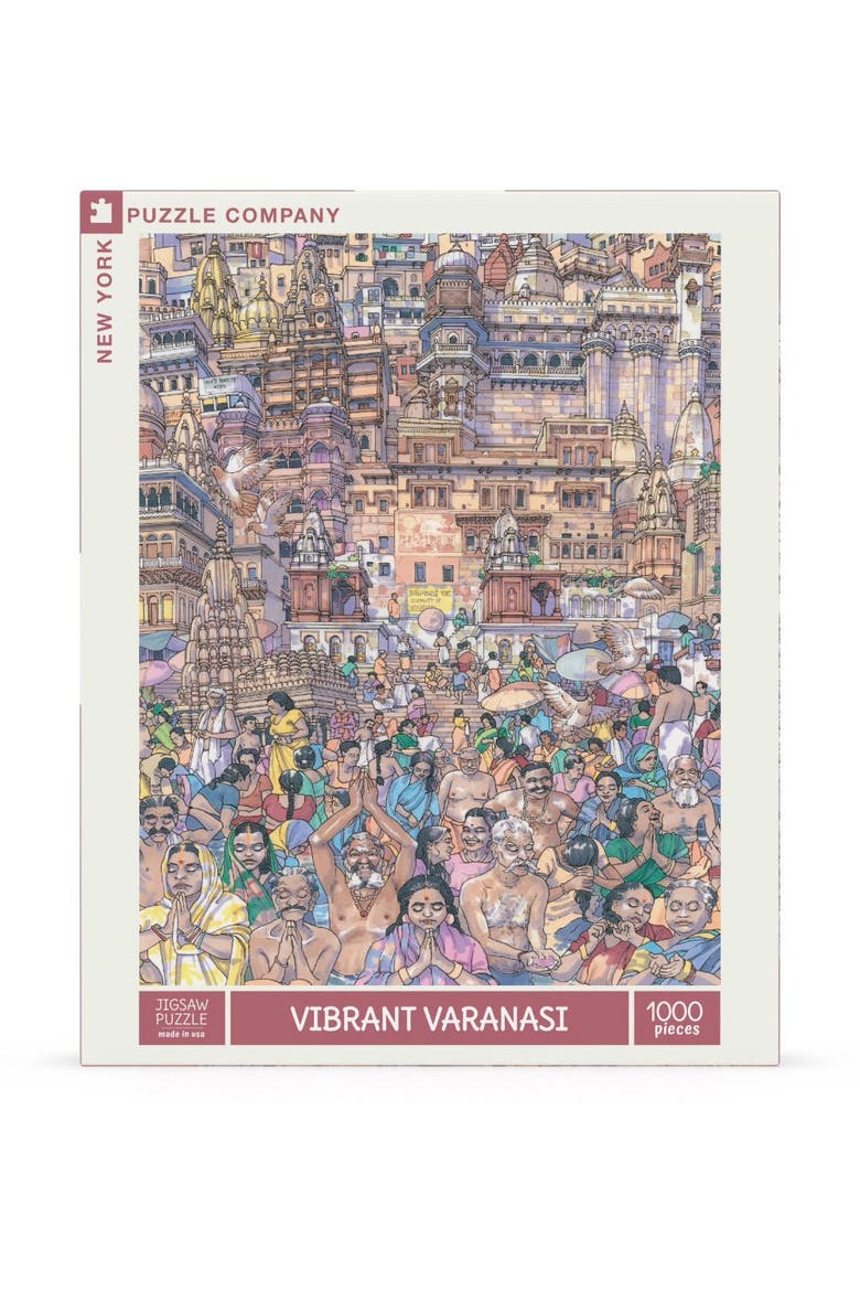 Vibrant Varanasi 1000 Piece Puzzle, Main, color, No Color
