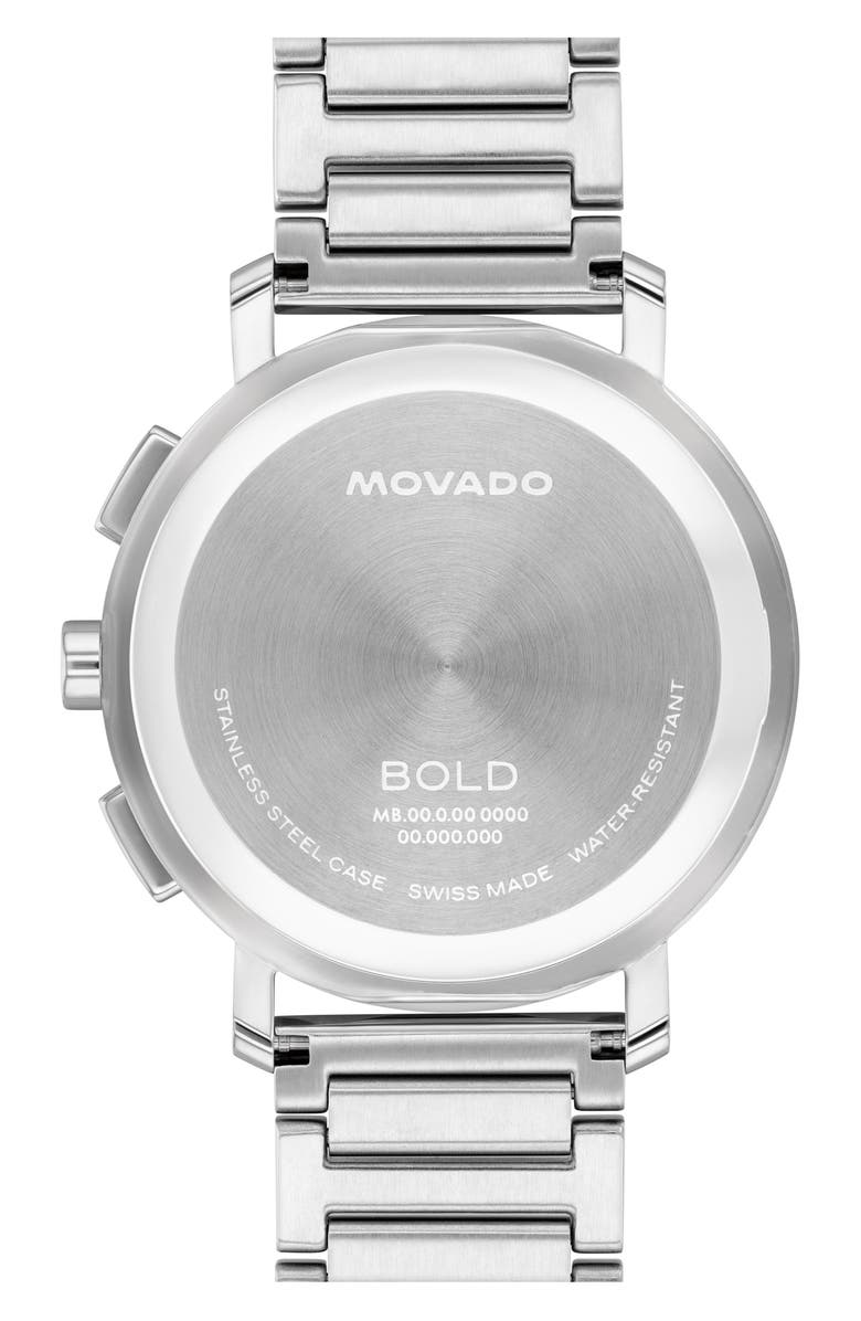 Movado Bold Evolution 2.0 Chronograph Bracelet Watch, 42mm, Alternate, color, Blue