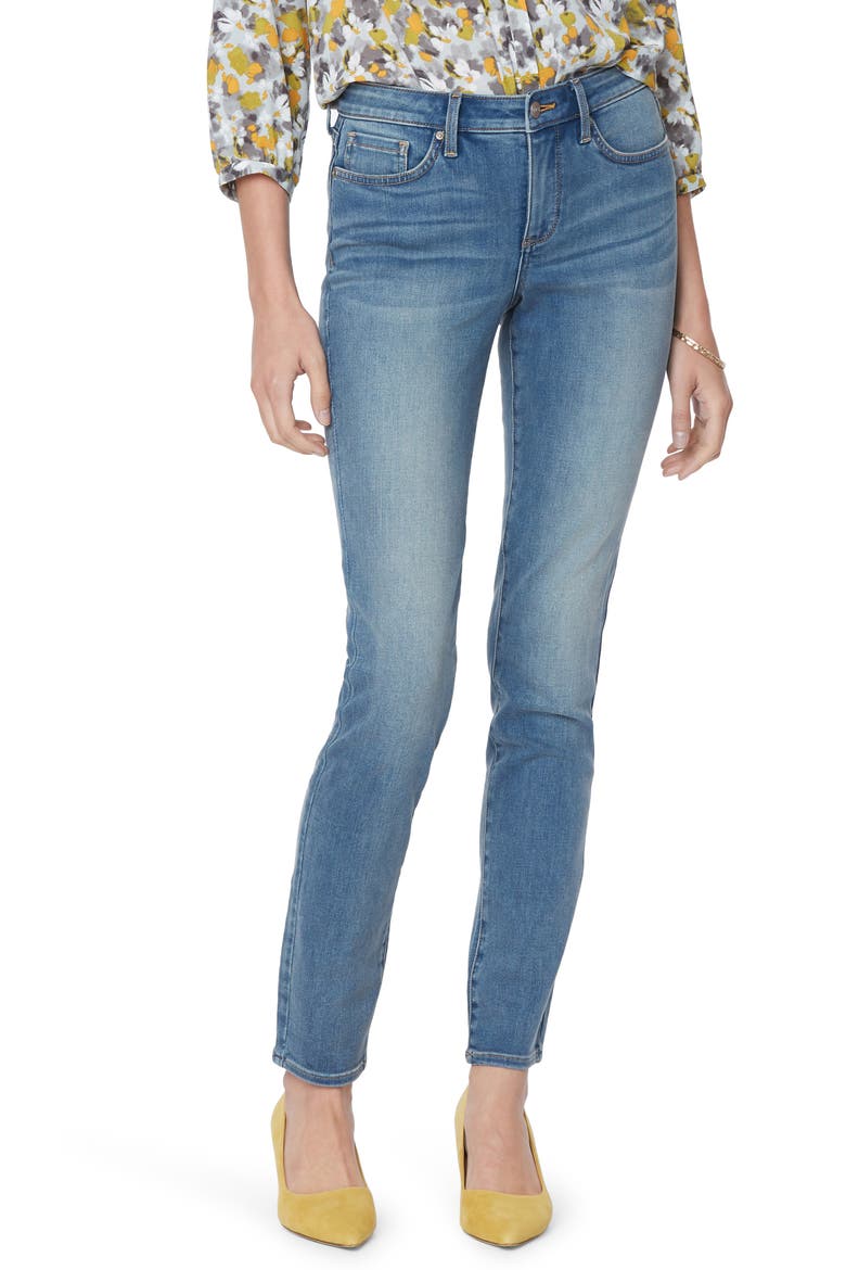 Alina Stretch Skinny Jeans, Main, color, CLAYBURN