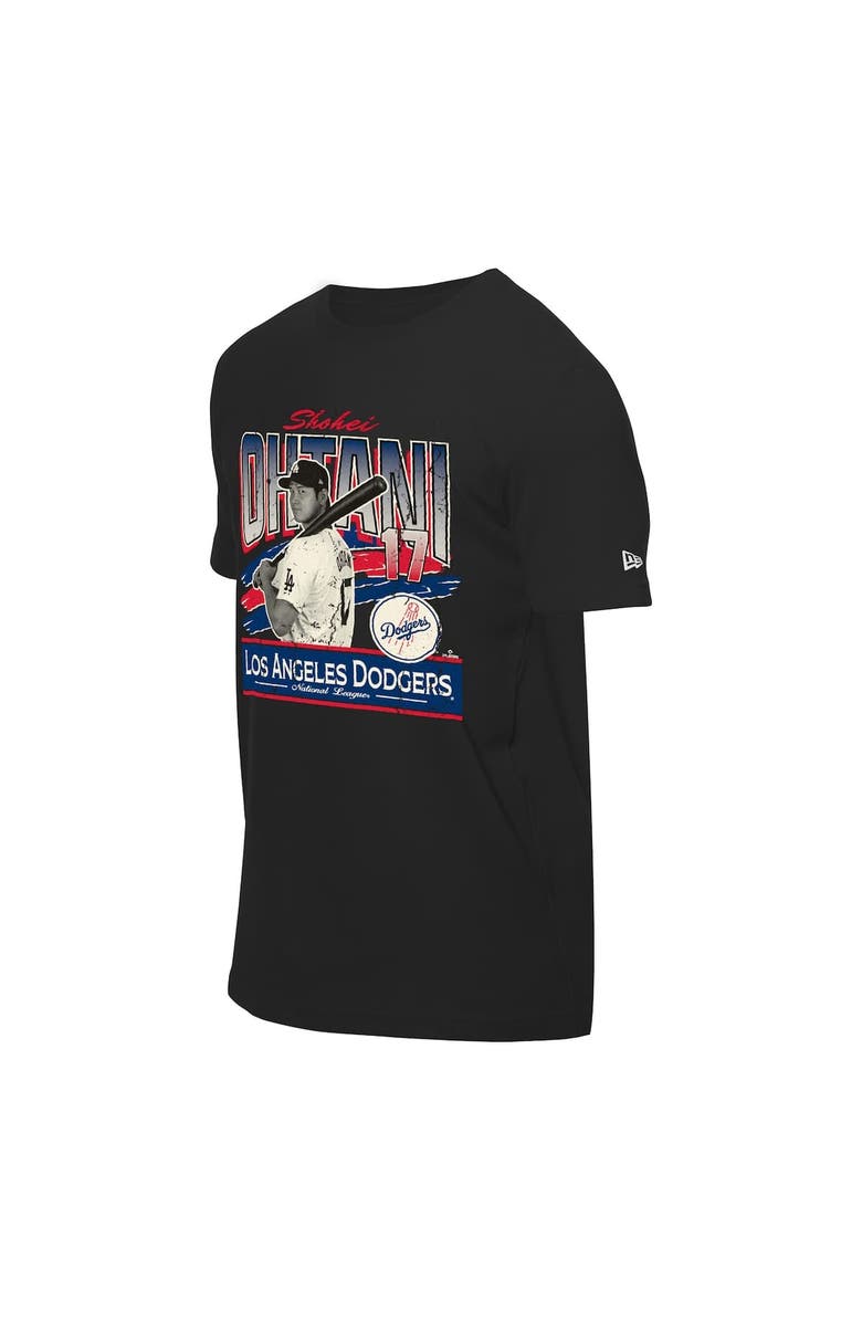 New Era Men's New Era Shohei Ohtani Black Los Angeles Dodgers Batter Up T-Shirt, Alternate, color, Black