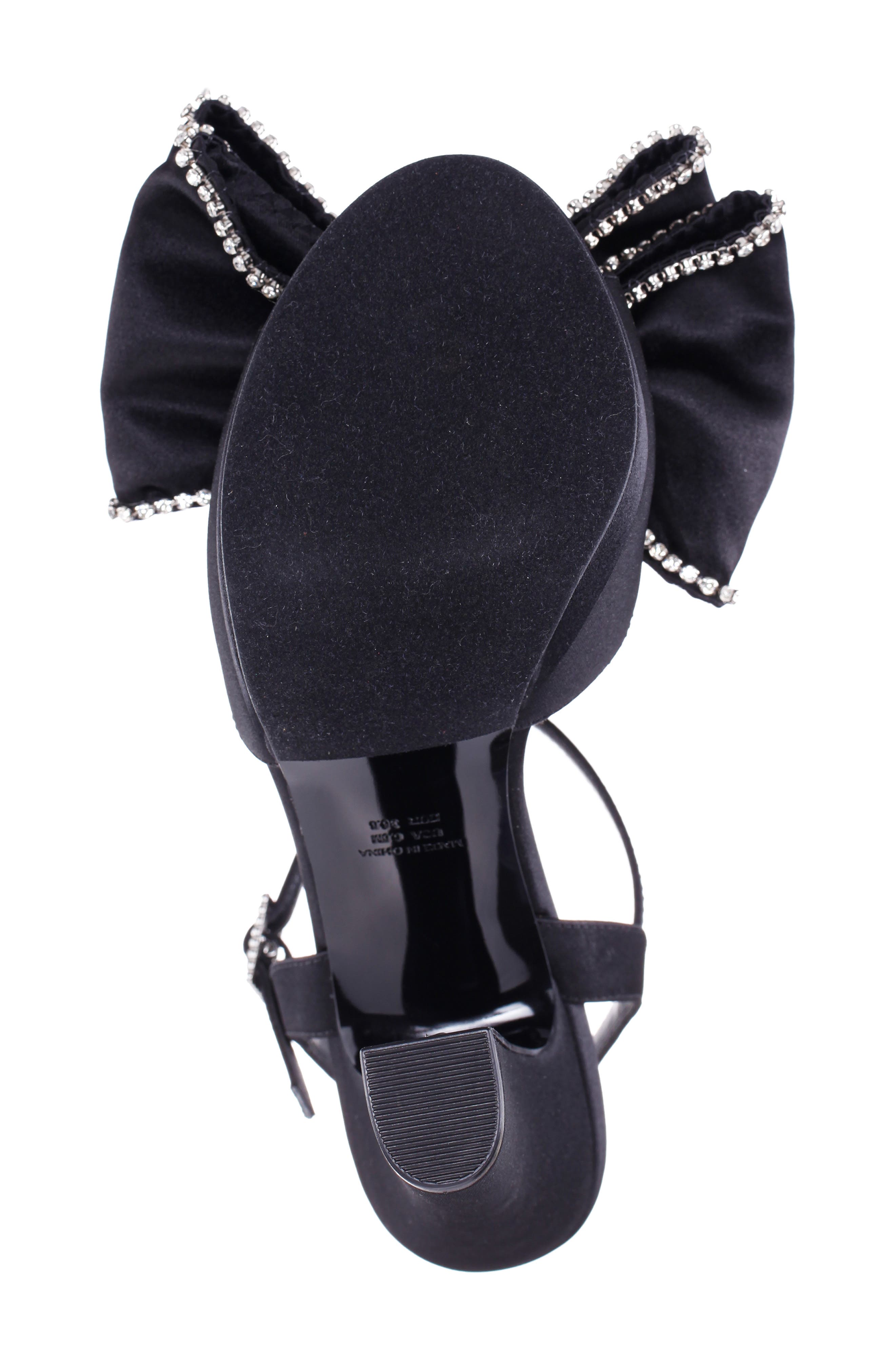 Nina Sarai Ankle Strap Platform Sandal, Alternate, color, Black