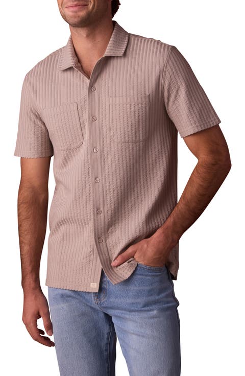 Getaway Short Sleeve Knit Button-Up Shirt