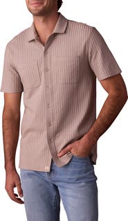 The Normal Brand Getaway Short Sleeve Knit Button-Up Shirt