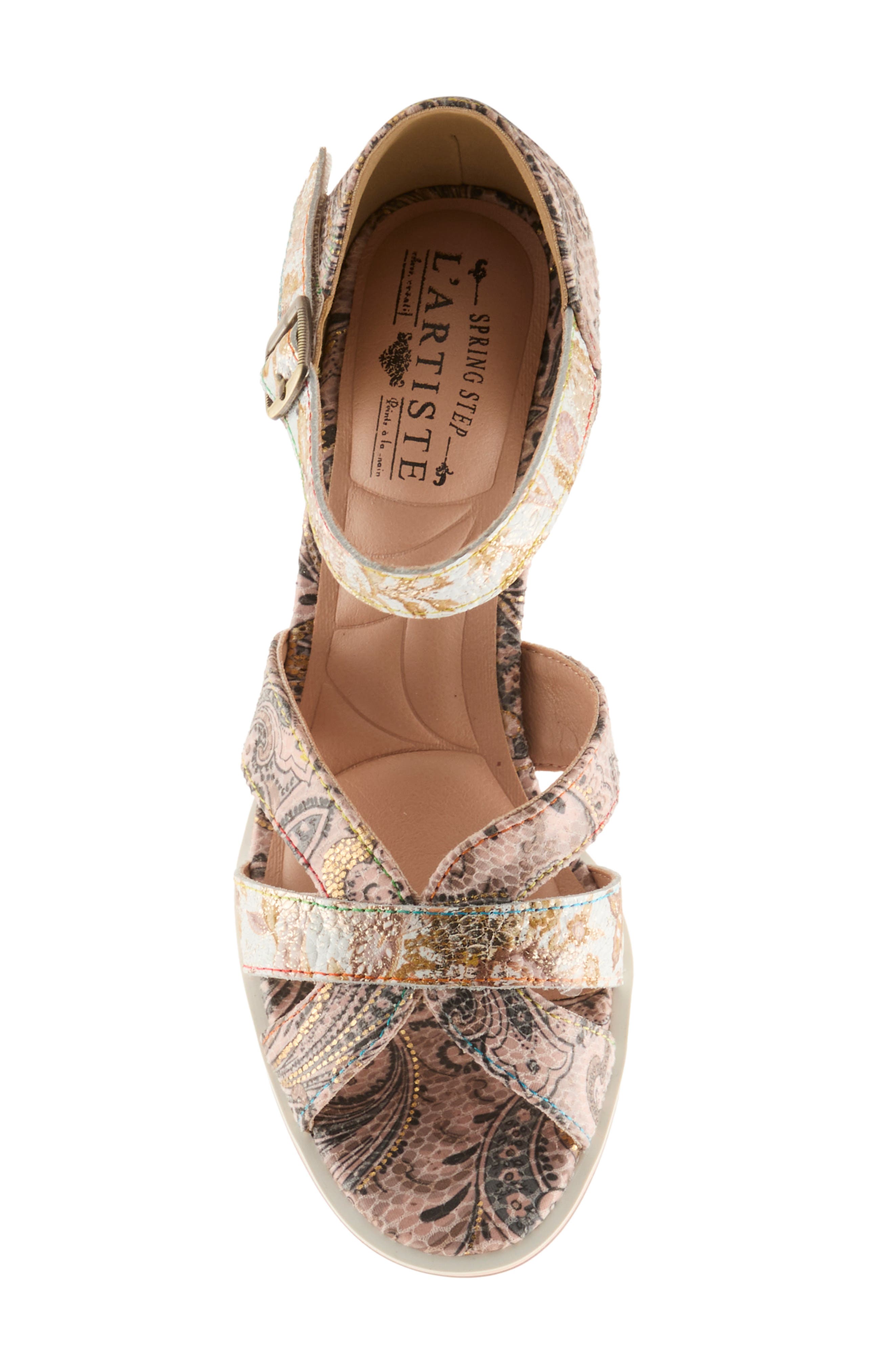 Waltz Ankle Strap Sandal, Alternate, color, PINK MULTI