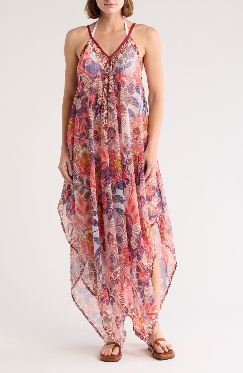 Vince Camuto Medallion Print Topper, Main, color,