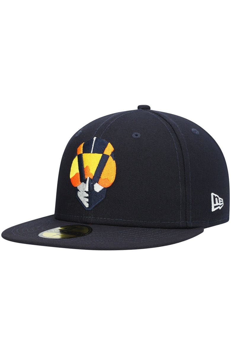 New Era Men's New Era Navy Las Vegas Aviators Authentic Collection Team Game 59FIFTY Fitted Hat, Alternate, color,