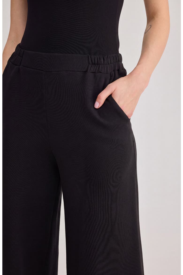 Mar Fleece Balloon Pants, Alternate, color, Black