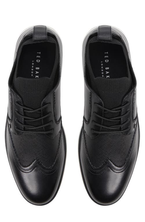 Ted Baker London Farrington Wingtip Derby In Black