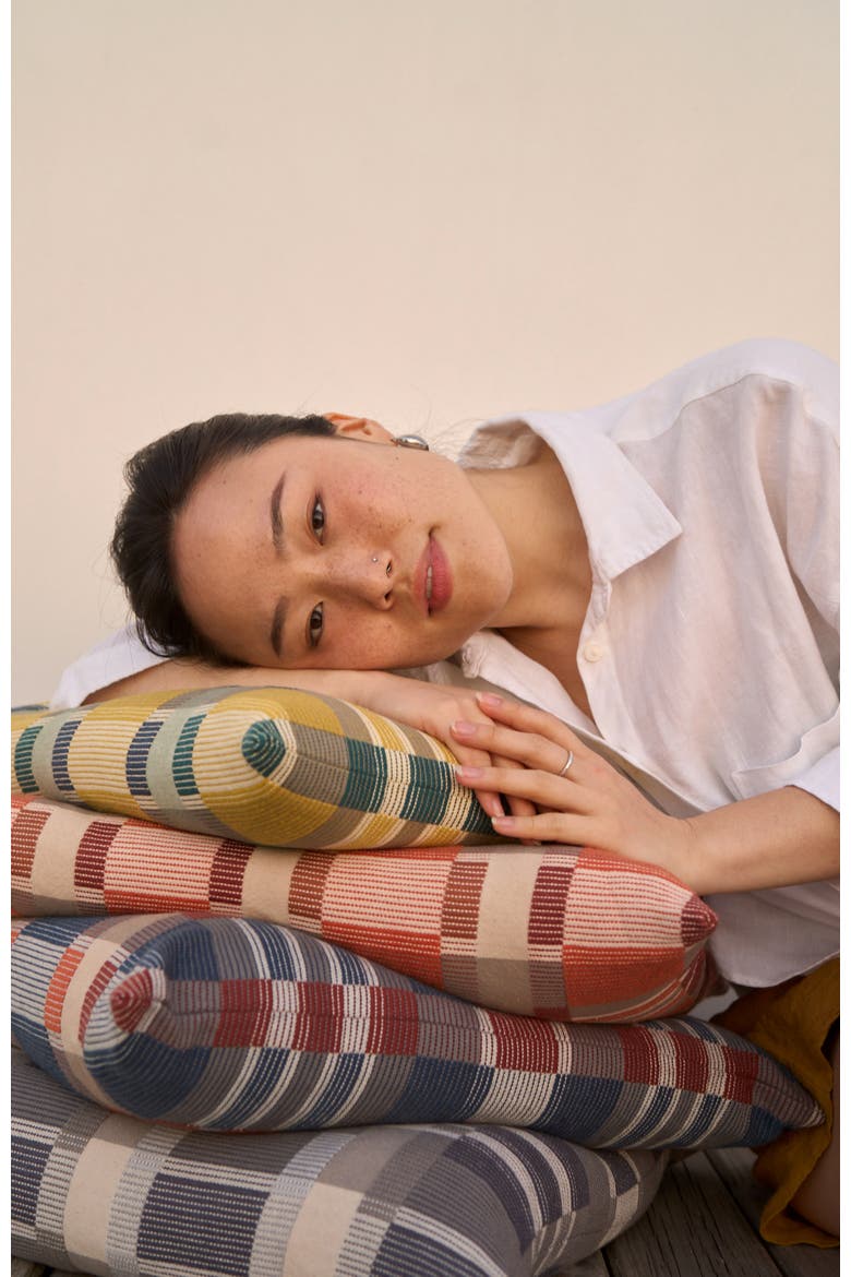 Skipping Block Pillow - Cover + Insert, Alternate, color, Marbles