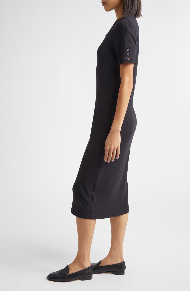 Derek Lam 10 Crosby Damiana Henley Rib Midi Dress, Alternate, color,