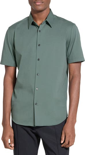 Theory Irving Short Sleeve Button-Up Shirt | Nordstrom