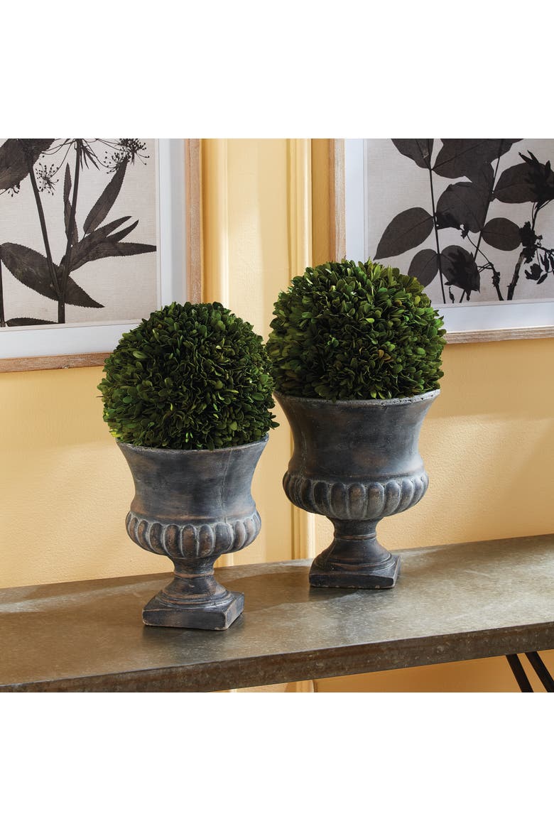 Boxwood Ball Faux (Fake) 12", Alternate, color, Green