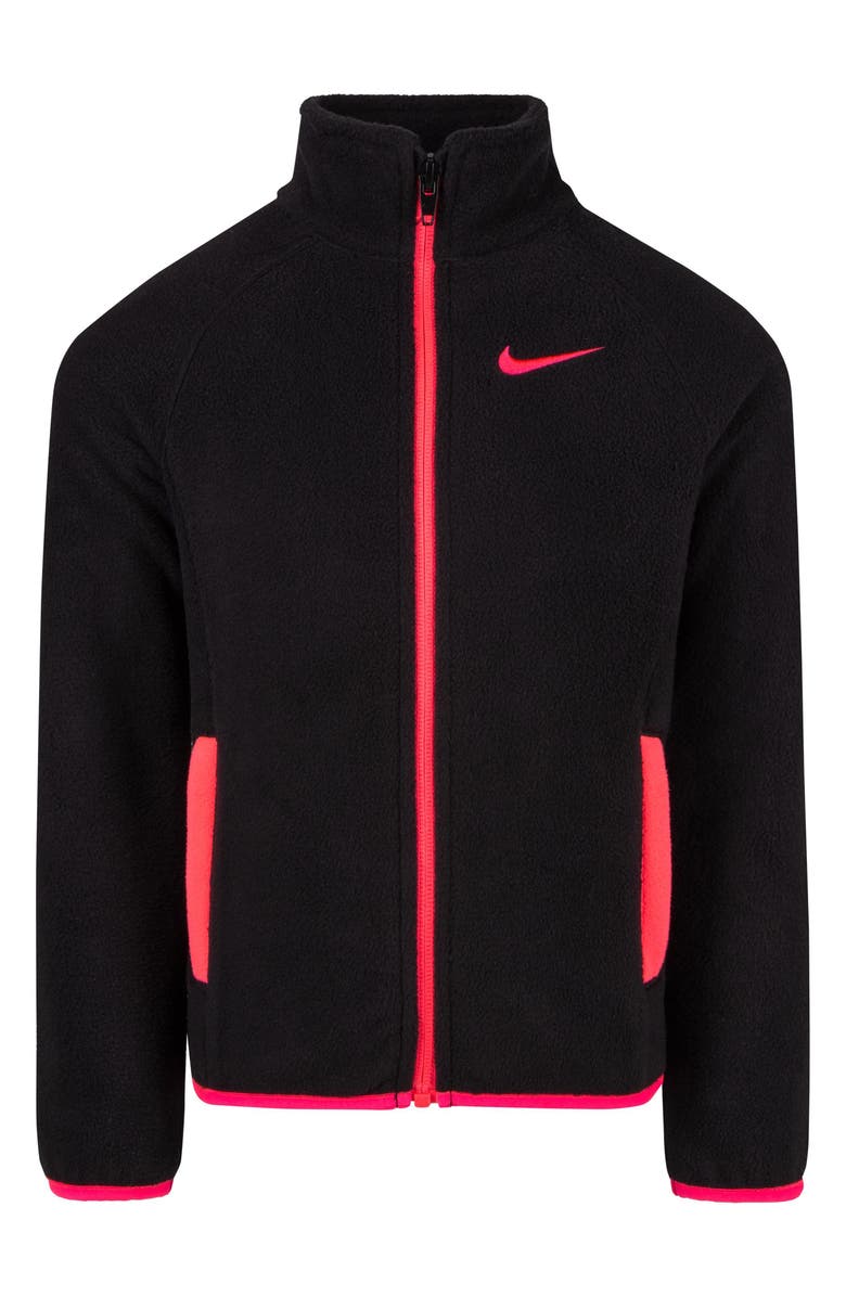 Nike Kids' Arctic High Pile Fleece Jacket, Main, color, Black