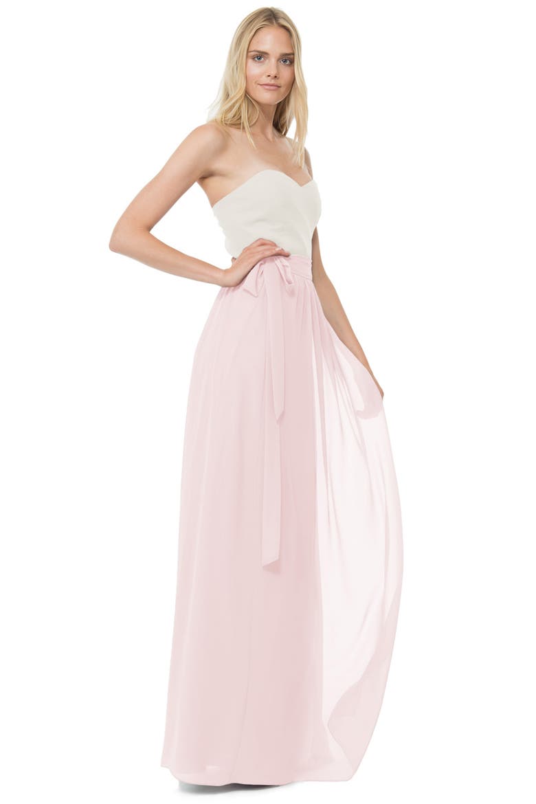 Whitney Chiffon Wrap Maxi Skirt, Alternate, color, TINY DANCER