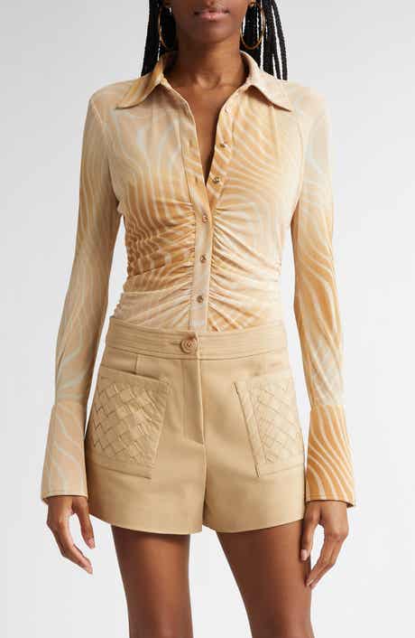 Ramy Brook Talisa Flare Sleeve Button-Up Top