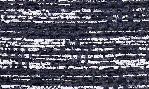 Thom Browne Mélange Tweed Pencil Skirt In Navy