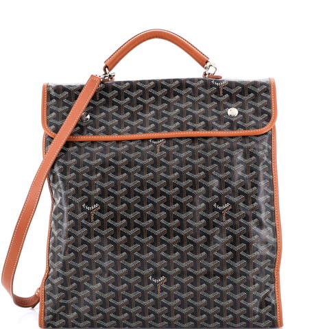 Saint Leger Briefcase Backpack Coated Canvas