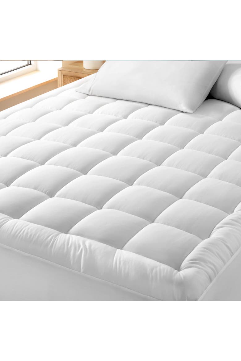 Cotton Top Mattress Pad - Full XL, Alternate, color, White