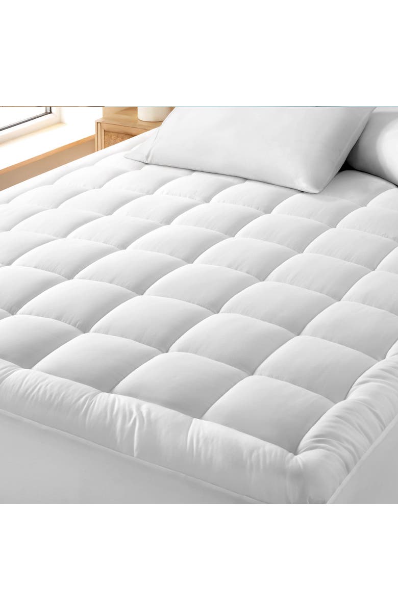 Bare Home Cotton Top Mattress Pad - Full XL, Alternate, color, White