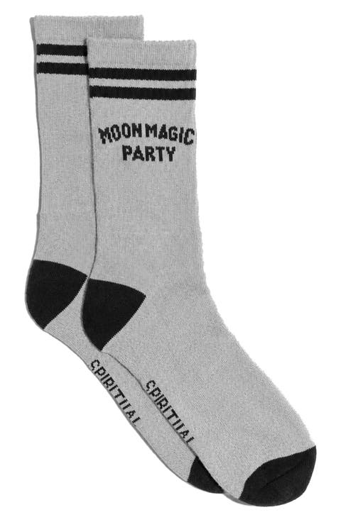 Moon Party Crew Socks