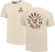 IMAGE ONE Men's Cream Cornell Big Red Comfort Colors Mascot Overlay T-Shirt