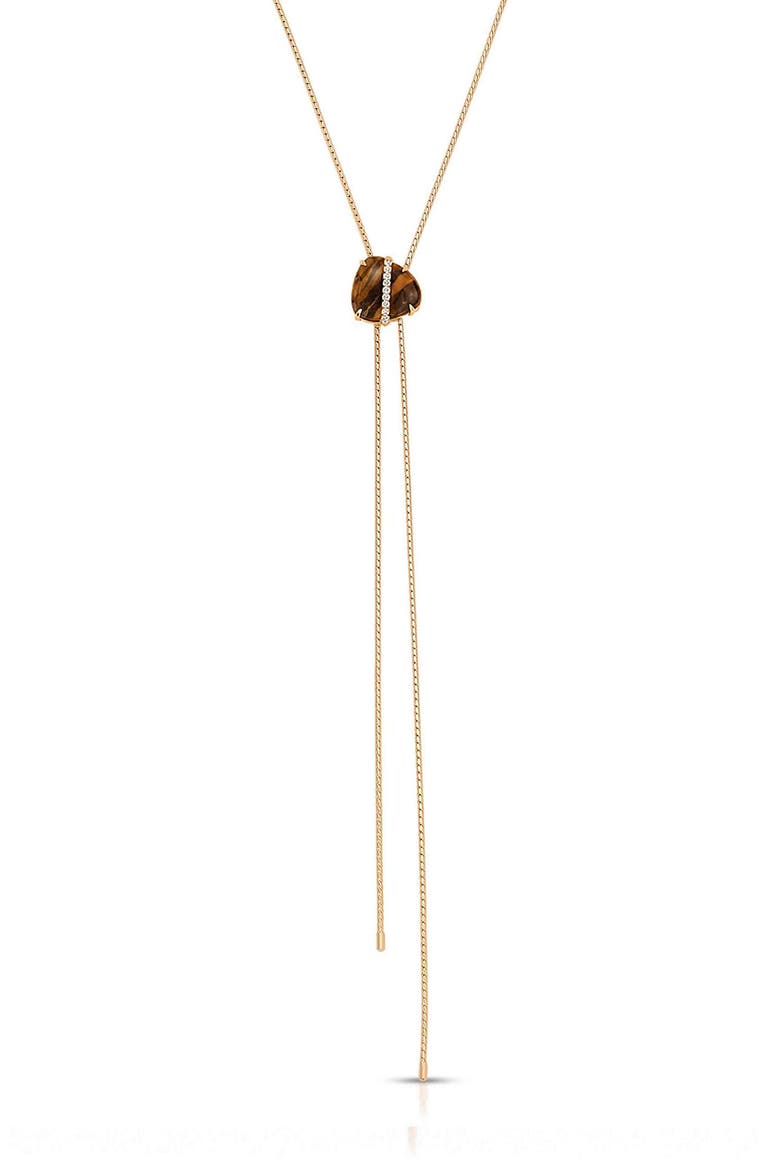 Solstice Tiger's Eye Bolo Necklace, Alternate, color, TIGERS EYE