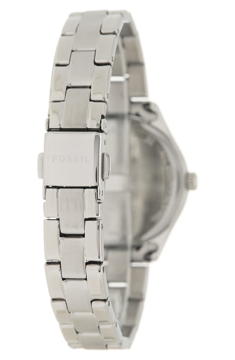 Fossil Women's Rye Three-Hand Date Stainless Steel Watch, 30mm, Alternate, color,