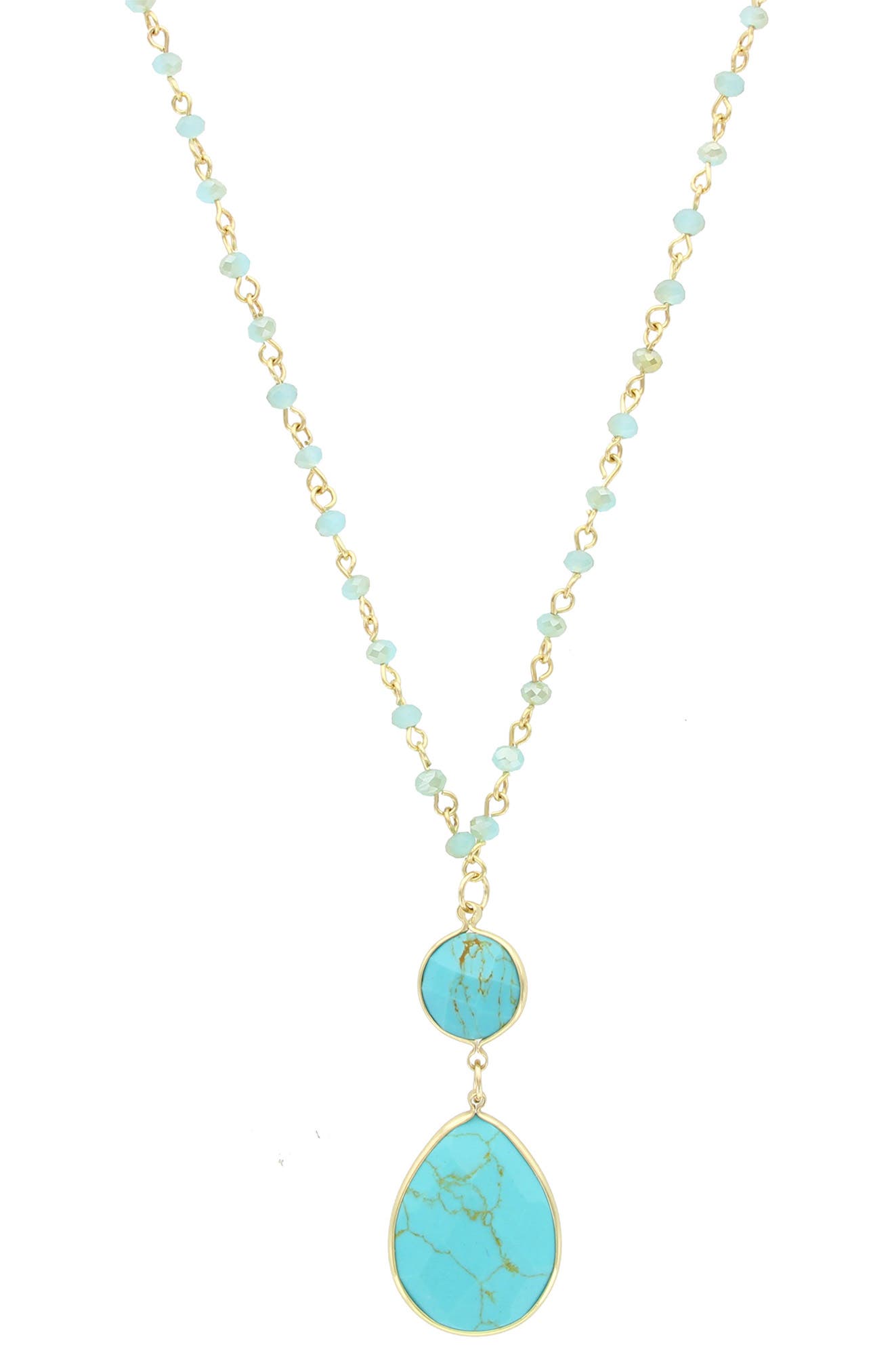 OLIVIA WELLES Mia Droplet Y-Necklace