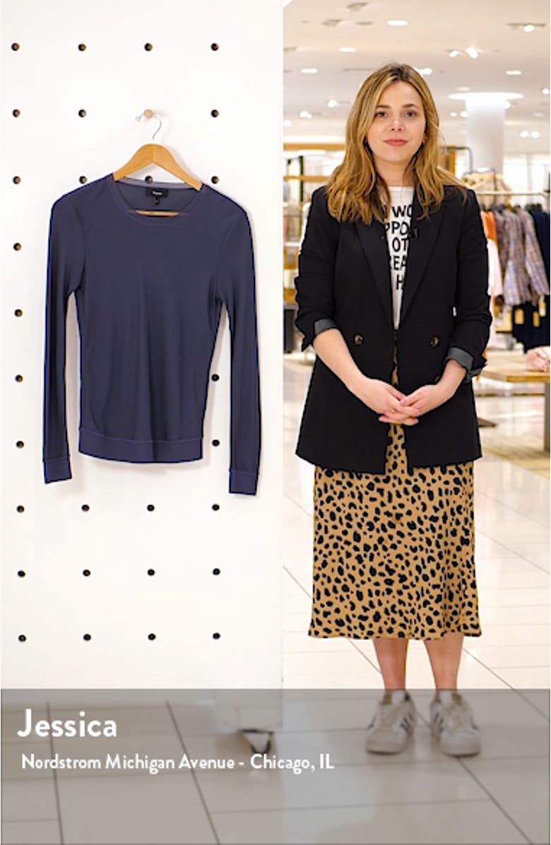 Crewneck Silk Top, sales video thumbnail