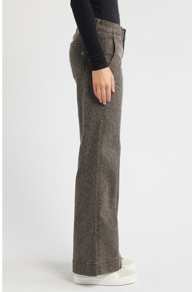 Low Waist Flare Leg Jeans, Alternate, color, BROWN