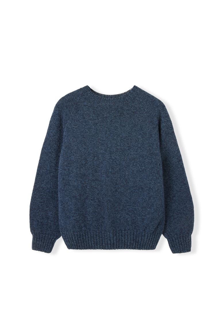Supersoft Weekend Crew Neck Sweater, Alternate, color, Navy Marl