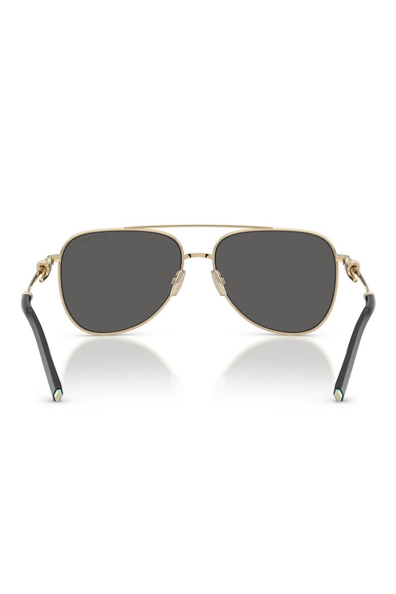 59mm Pilot Sunglasses, Alternate, color, PALE GOLD / DARK GREY