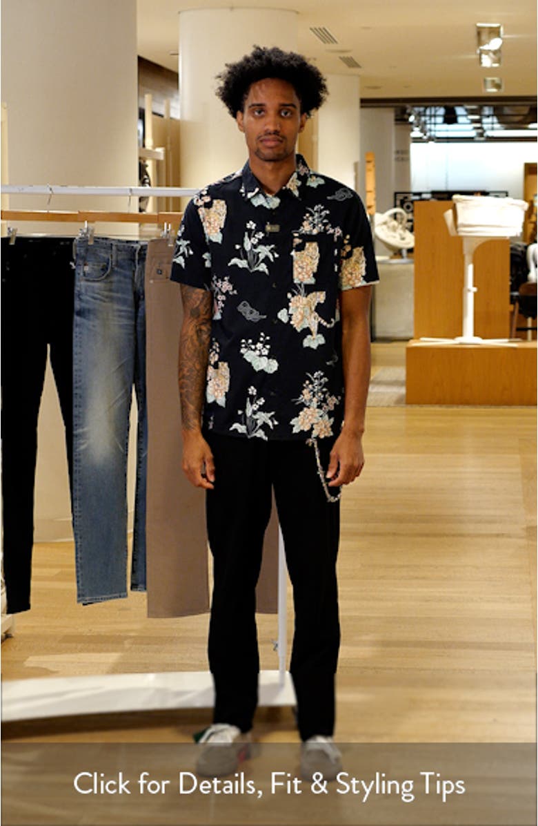 Journey Floral Short Sleeve Button-Up Shirt, sales video thumbnail