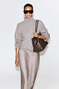 COS Pure Cashmere Mock-neck Sweater