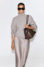 COS Pure Cashmere Mock-neck Sweater
