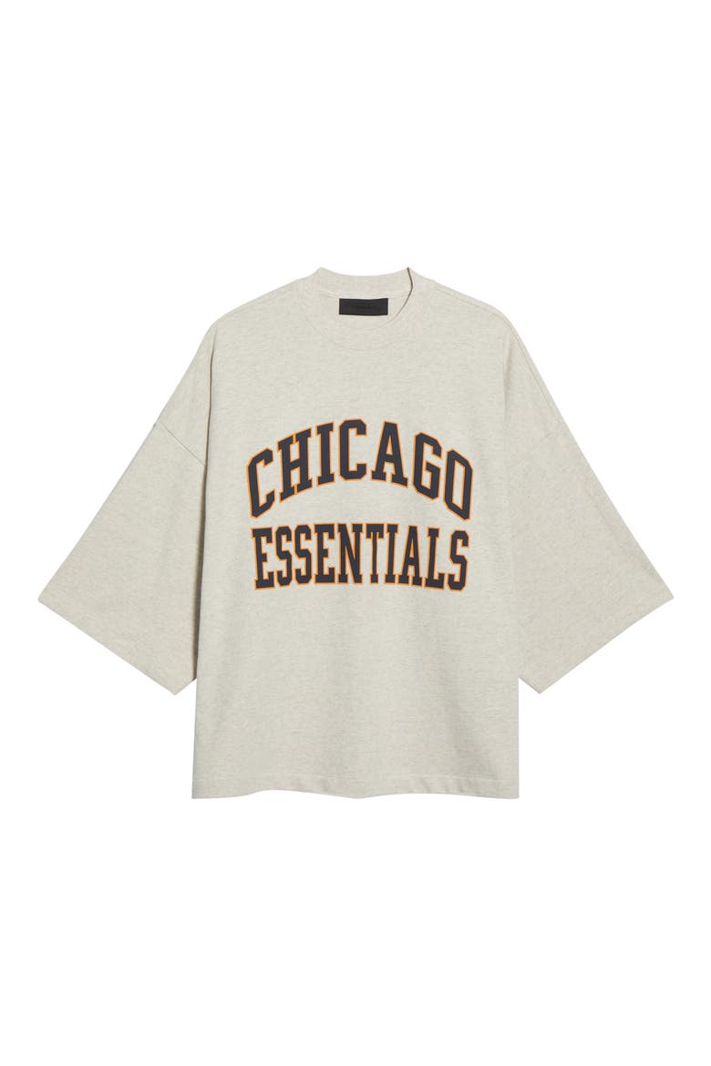 x NFL Chicago Bears Oversize Cotton Graphic T-Shirt, Main, color, CREAM WHITE