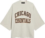 Fear of God Essentials x NFL Chicago Bears Oversize Cotton Graphic T-Shirt