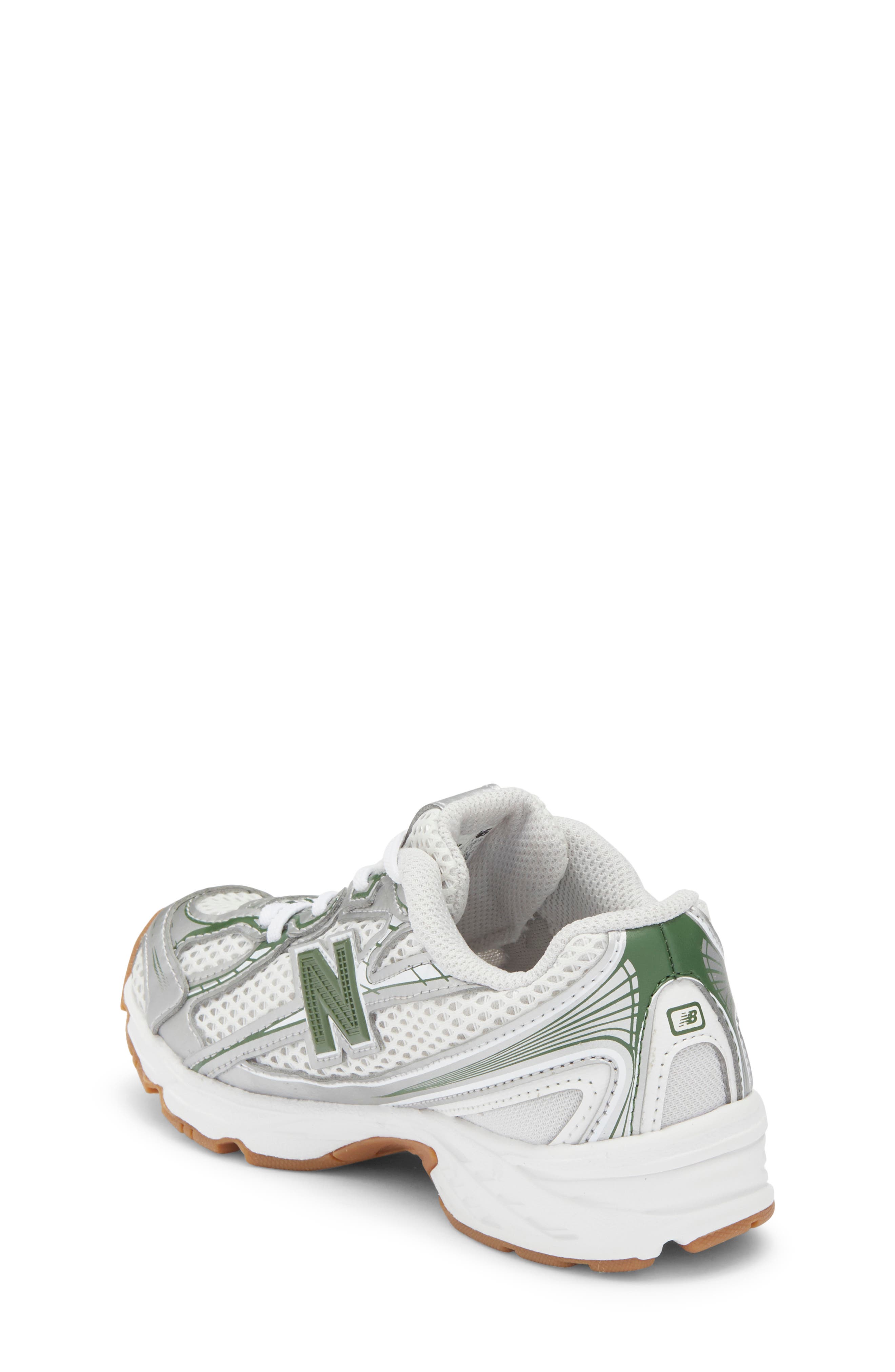 New Balance Kids' 740 Sneaker, Alternate, color, Silver/ Dark Alpine Green