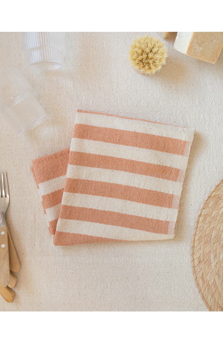 KD Weave Stripe Hand Towel, Alternate, color, Tan
