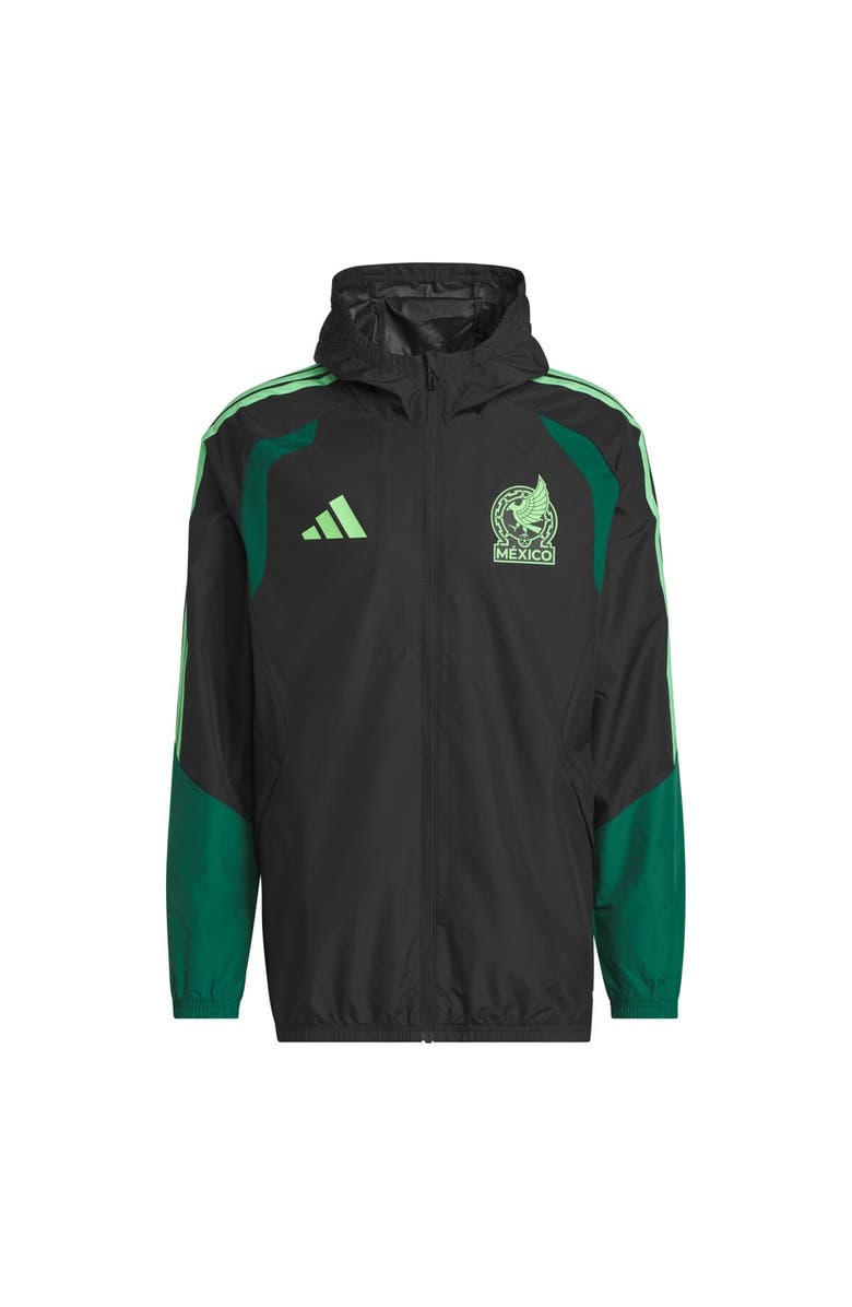 adidas Men's adidas  Black Mexico National Team FIFA x World Cup 2026 Tiro All Weather Full-Zip Jacket, Alternate, color, Black