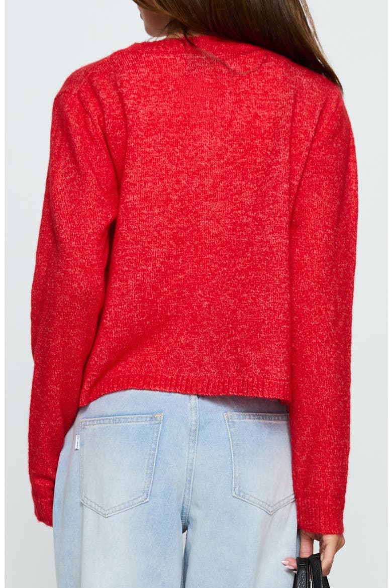 Denmark Cardigan, Alternate, color, RED