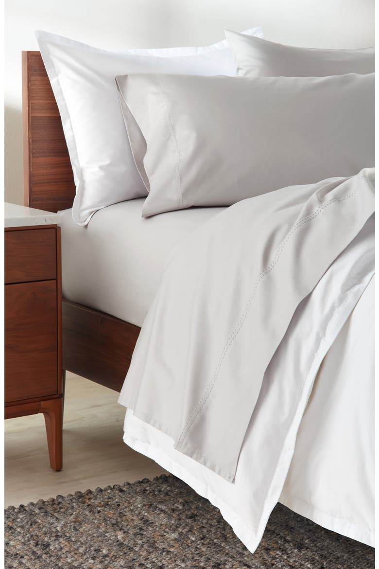 400 Thread Count Organic Cotton Pillowcases, Alternate, color, GREY VAPOR