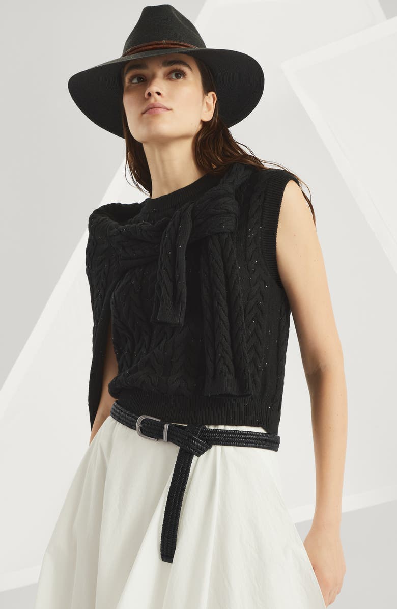 Brunello Cucinelli Leather belt, Alternate, color, 