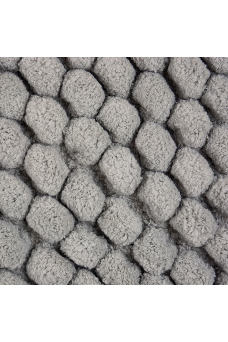 Microfiber Chenille Bath Mat Gray 17x24, Alternate, color, Gray