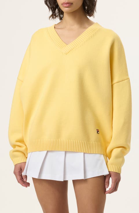 x Hailey V-Neck Oversize Sweater