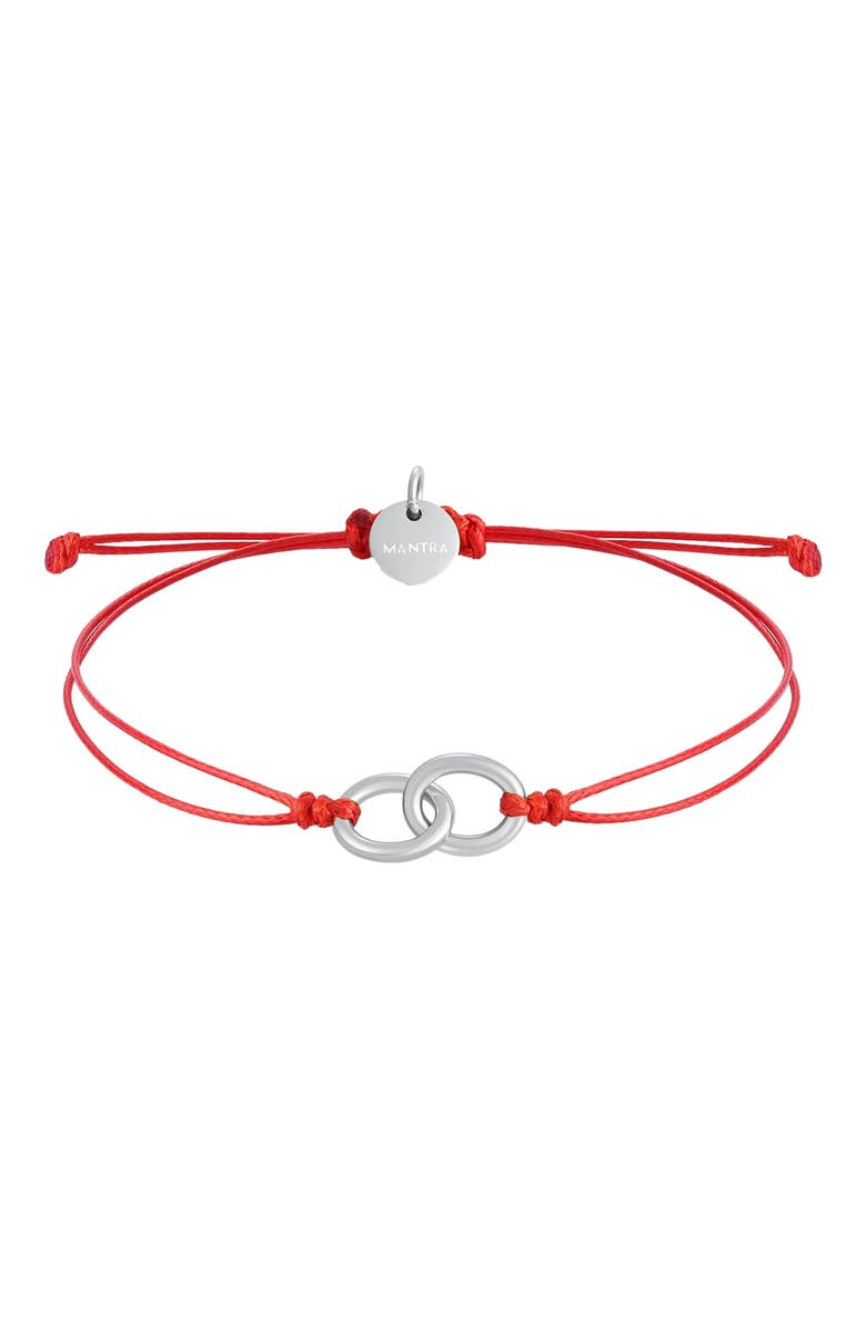 Mantra Thread of Friendship - Set of 2 bracelets, Main, color, Silver