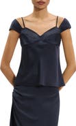 Theory Peek Camisole Layered Look Sleeveless Top