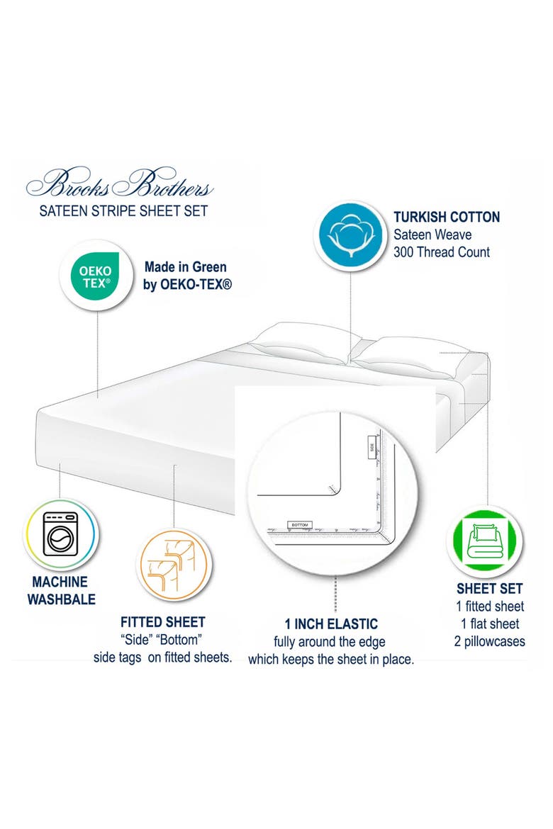 Set of 4 Sateen Sheets, Alternate, color, WHITE